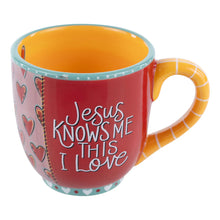Load image into Gallery viewer, Jesus Knows Me This I Love Mug