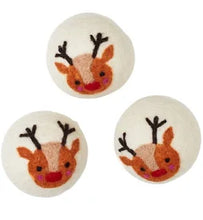 Load image into Gallery viewer, Christmas Wool Dryer Balls - Set of 3
