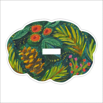 Pinecone & Holly Large Acrylic Stand