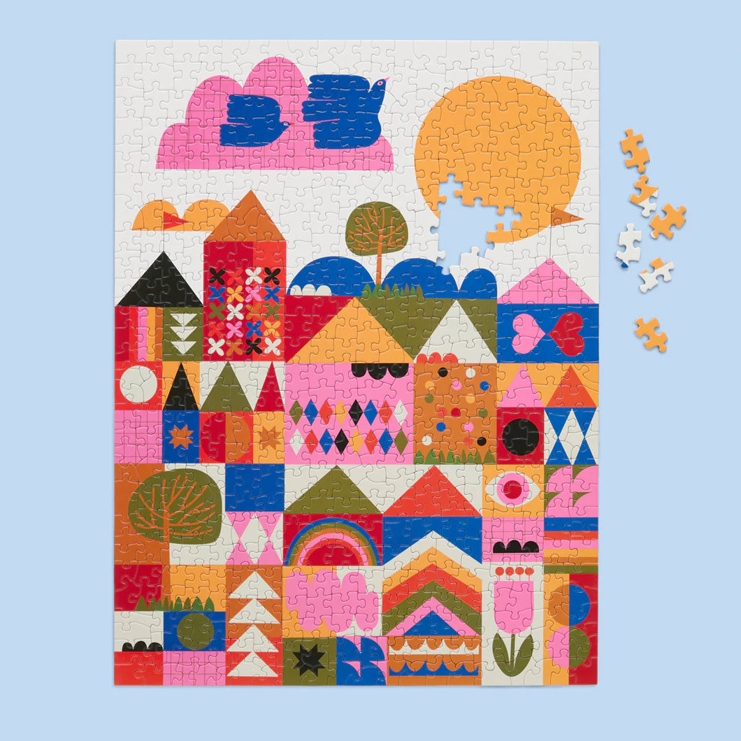 Happy Town Puzzle - 500 Pieces