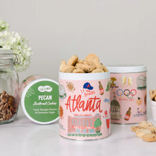 Load image into Gallery viewer, Key Lime Shortbread Cookies in Atlanta Gift Tin
