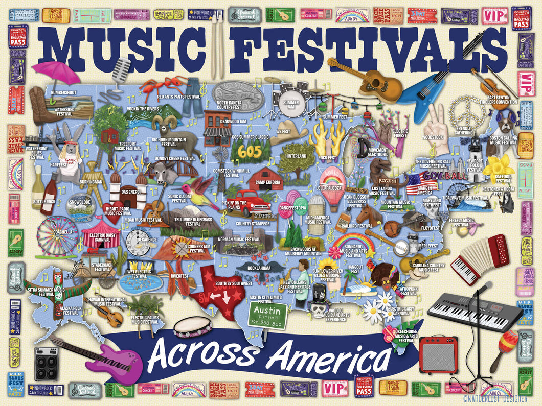 Music Festivals - 500 Pieces