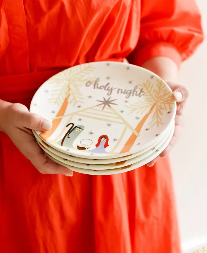 O Holy Night Salad Plates - Set of 4