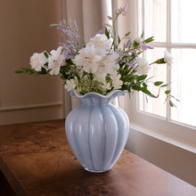 Load image into Gallery viewer, Ruffle Glass Vase By Beatriz Ball - 2 Colors
