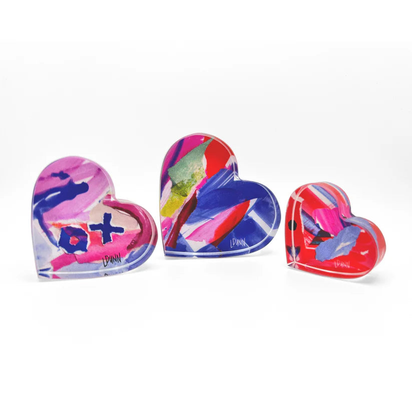 Acrylic Hearts By Lauren Dunn