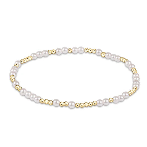 E. Newton Hope Unwritten 3mm Bead Bracelet - Pearl