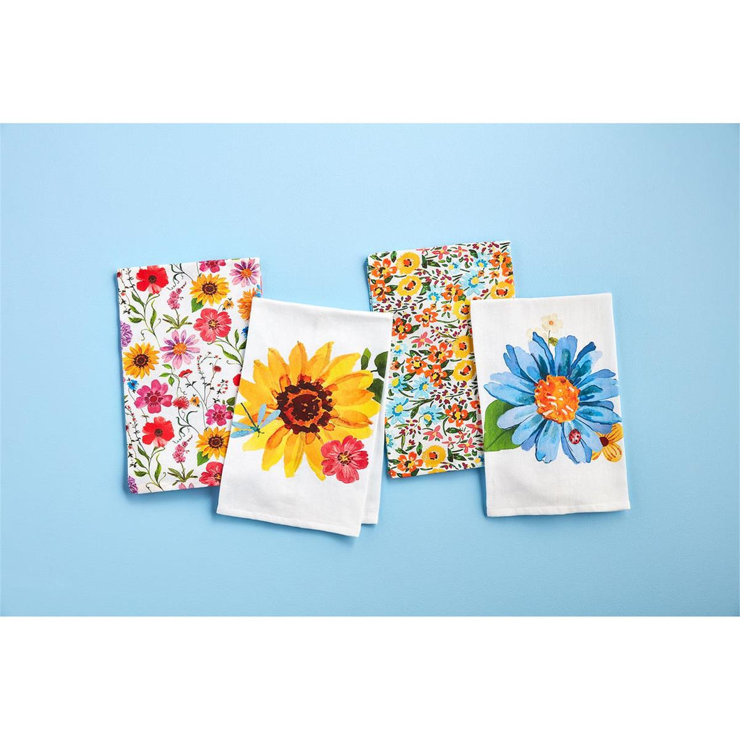 Spring Flower Dishtowels - 4 Styles