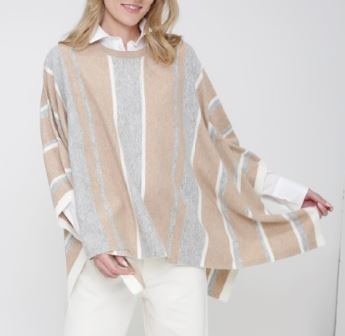 Latte Cashmere Poncho