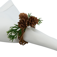 Load image into Gallery viewer, Pinecone Napkin Rings - Set of 4
