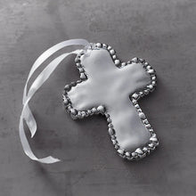 Load image into Gallery viewer, Baby Organic Pearl Cross Ornament By Beatriz Ball
