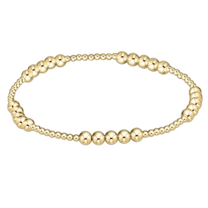 E. Newton Classic Gold Blissful 4MM Bead Bracelet