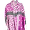 Pink Scarf With Stars And Fur Pom Poms