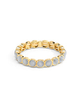 Load image into Gallery viewer, Beaded Stretch Bracelet - Gray/White
