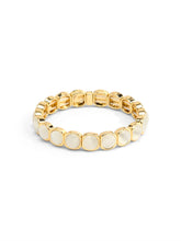 Load image into Gallery viewer, Beaded Stretch Bracelet - Gray/White
