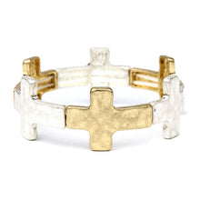 Load image into Gallery viewer, Cross Stretch Bracelet - 2 Styles
