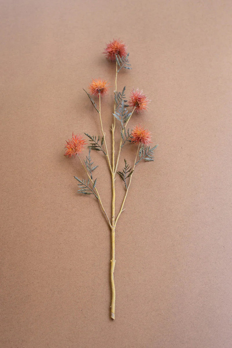 Orange Faux Flower Spray