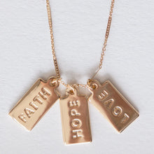Load image into Gallery viewer, Faith, Hope, Love Necklace
