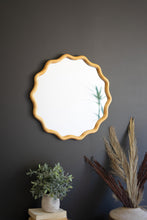 Load image into Gallery viewer, Squiggle Wood Circle Mirror
