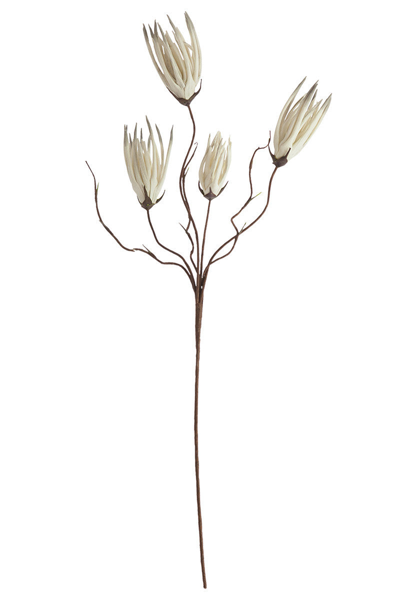 White Faux Spiky Stems