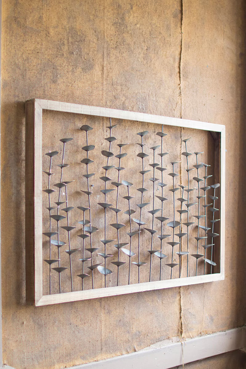 Metal Leave Wall Art  ( Pick Up Only)