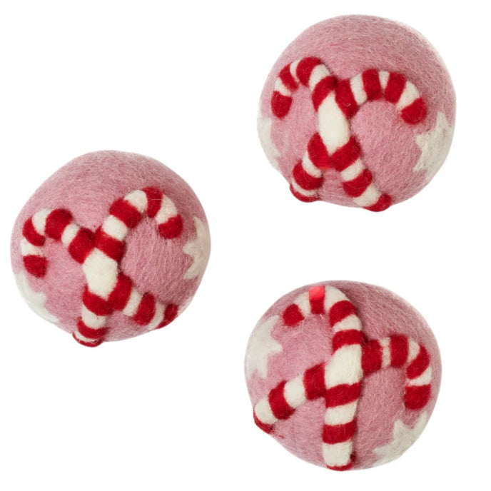 Christmas Wool Dryer Balls - Set of 3