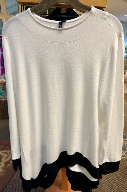 Cream And Black Sweater