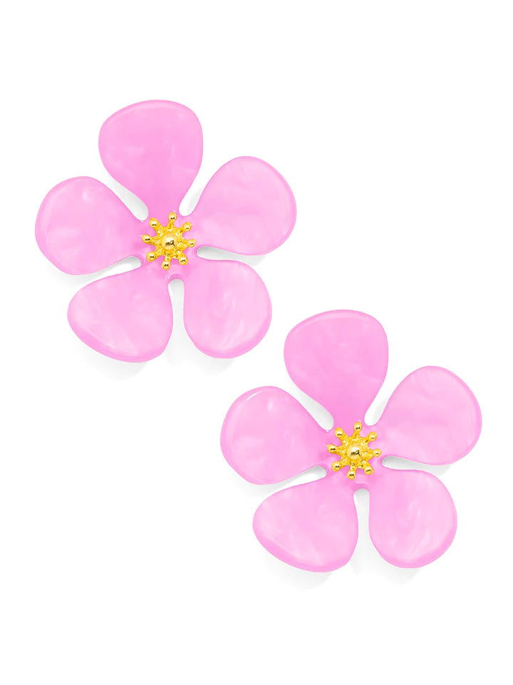Flower Resin Earring - variety of colors