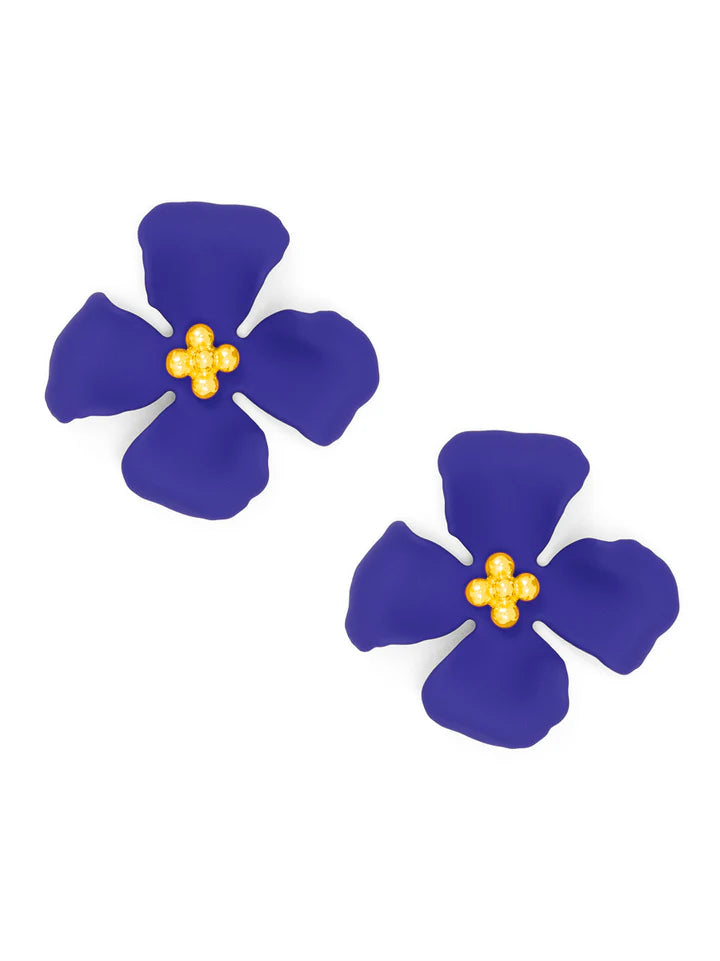Flower Stud Earrings - 4 Colors