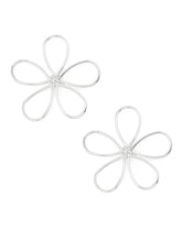 Load image into Gallery viewer, Metal Looping Flower Earrings - 2 Colors
