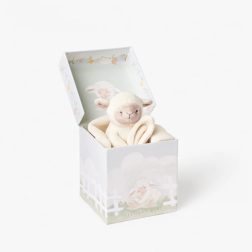 Lovie Lamb With Blankie Gift Box