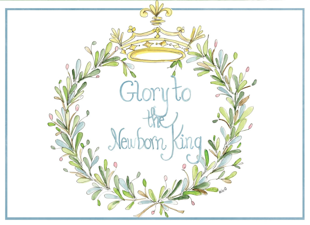 Glory To The Newborn King Christmas Cards