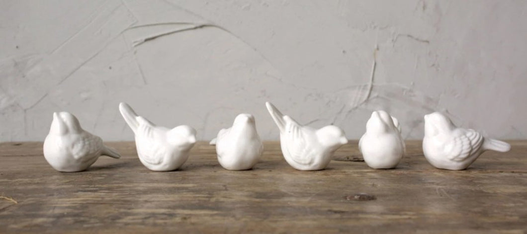Ceramic Birds - Boxed Set of 6