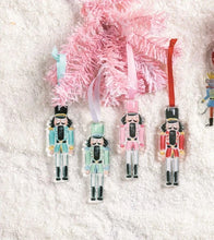 Load image into Gallery viewer, Acrylic Nutcracker Ornaments - 4 Colors
