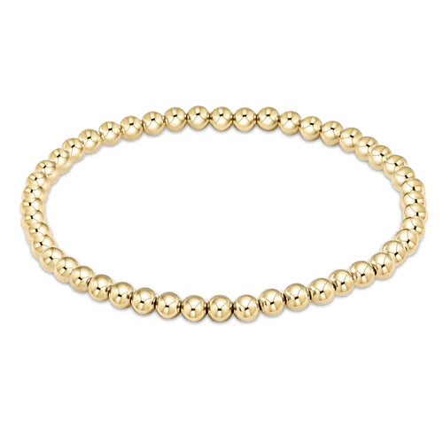 E. Newton Classic Gold Bead Bracelet - 4mm/5mm