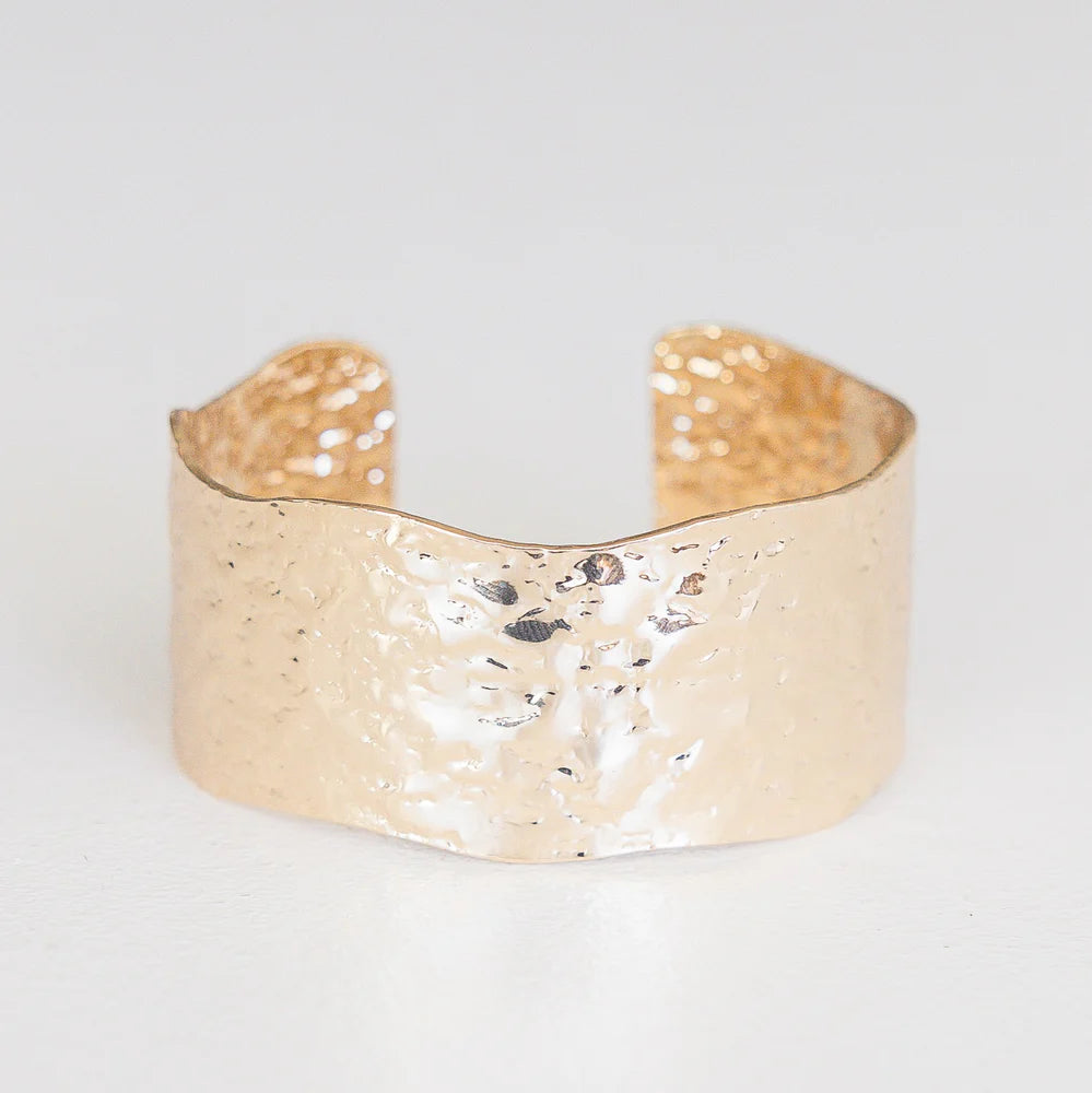 Hammered Cuff - Gold/Silver