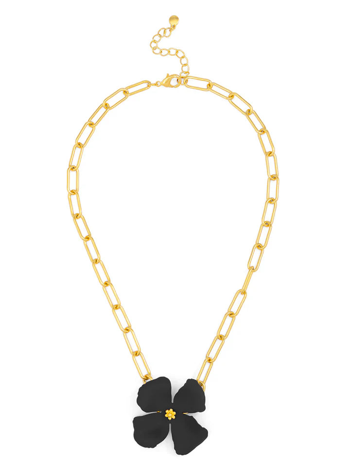 Flower Link Collar Necklace