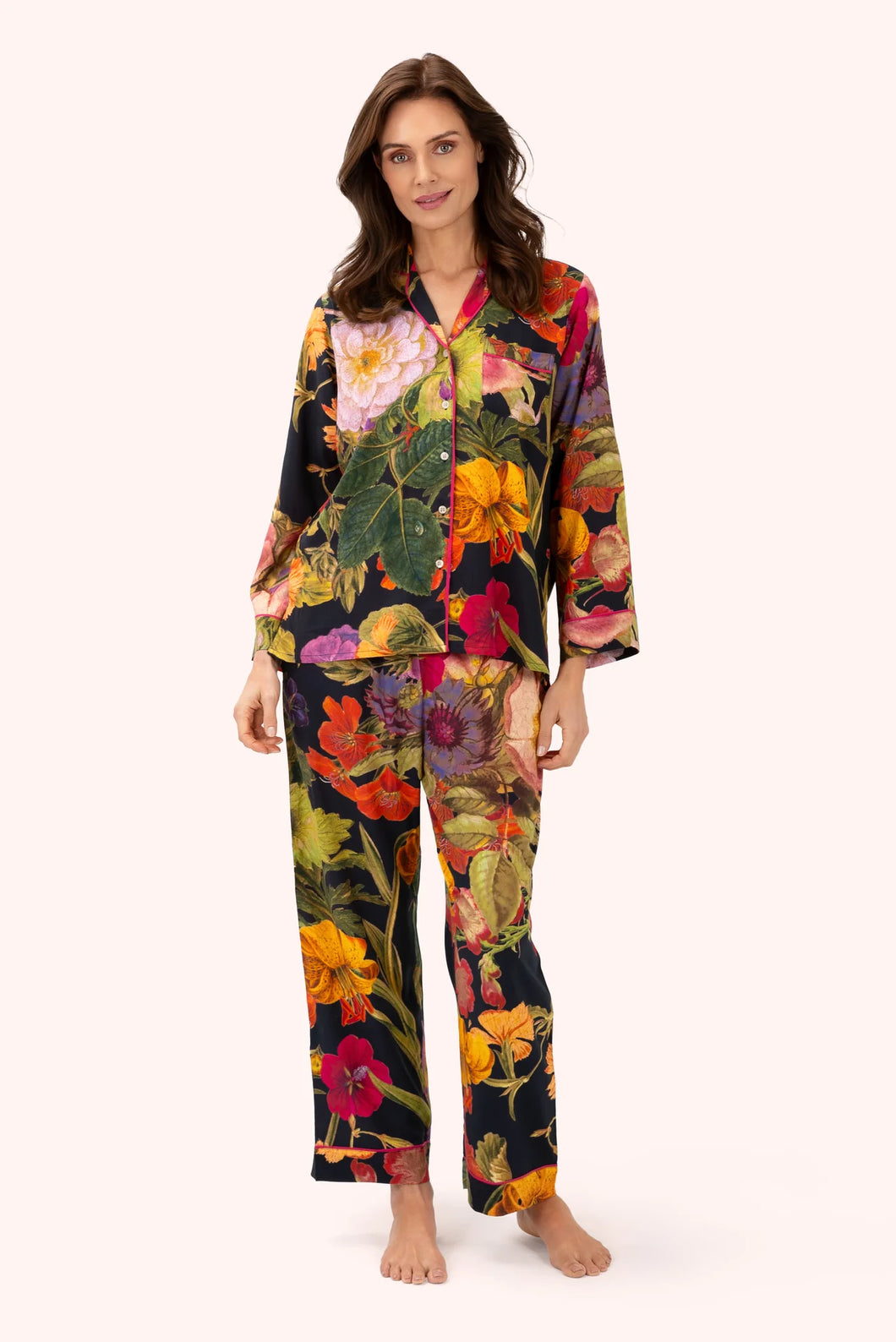 Midnight Floral Luxury Pajamas