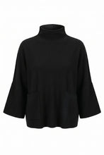 Load image into Gallery viewer, Black Funnel Neck Sweater

