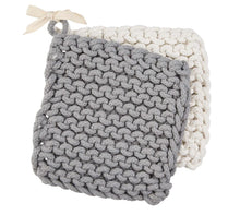 Load image into Gallery viewer, Crochet Pot Holder Set - 2 Colors

