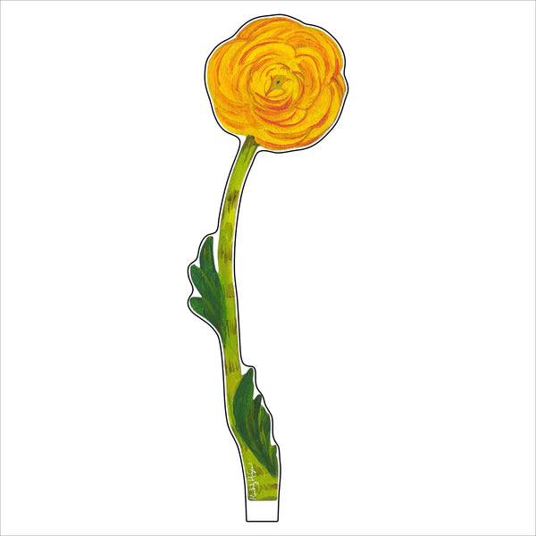 Yellow Ranunculus Acrylic Flower