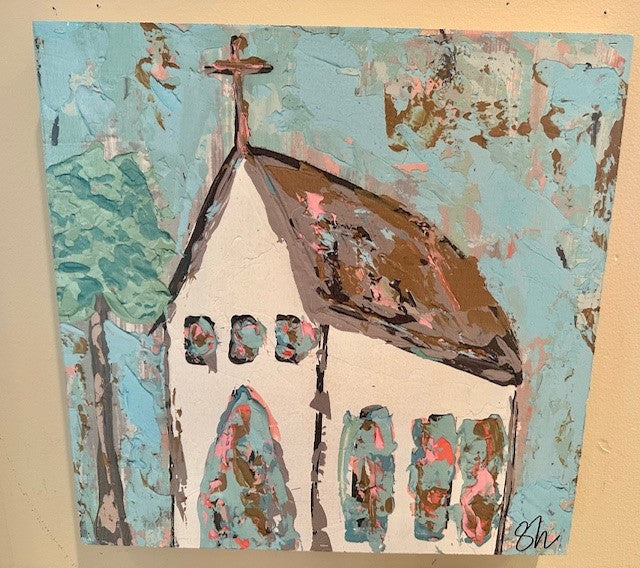 Hand Painted Church - 2 Styles