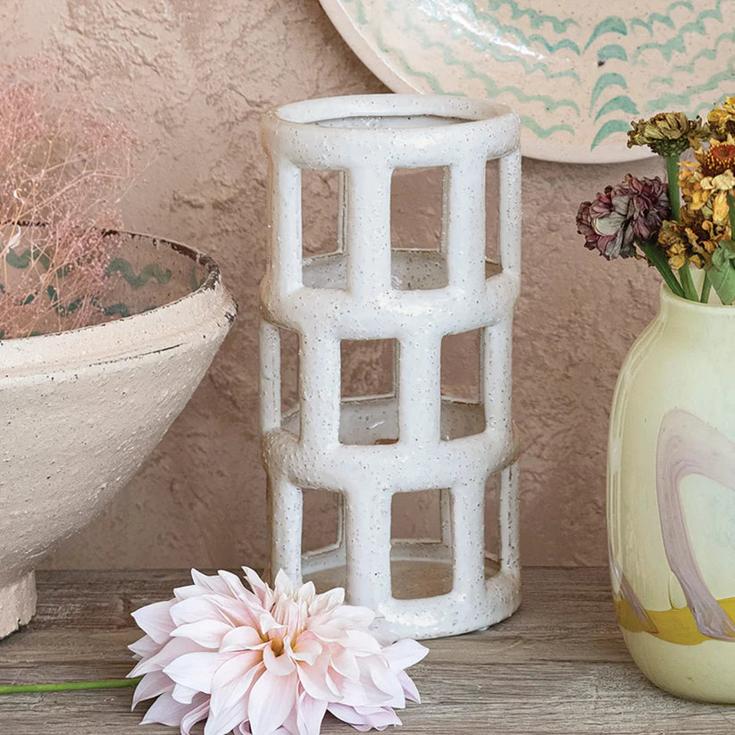 Stoneware Lantern/Vase