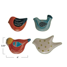 Load image into Gallery viewer, Stoneware Shaped Bird Dish - 4 Styles

