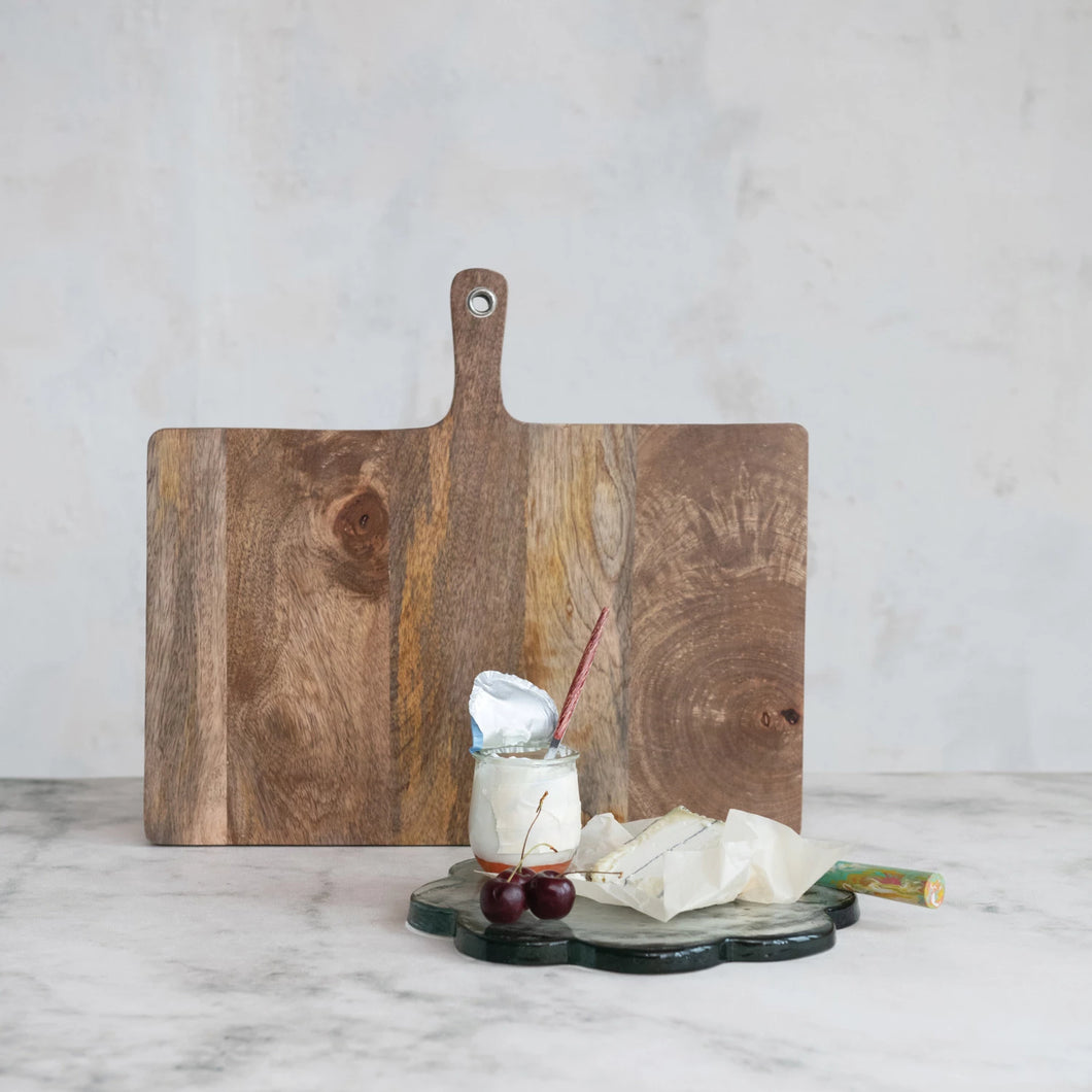 Glass Scalloped Cheese Board