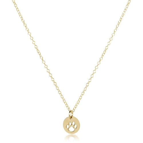 E. Newton egirl Necklace - Paw Print Small Disc