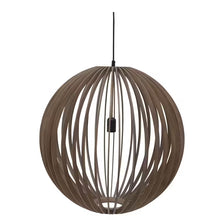 Load image into Gallery viewer, Round Slatted Pendant Lamp With Grey Finish (PICK-UP ONLY)
