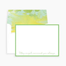 Load image into Gallery viewer, May Angels Surround You Always Notecards - 4 Colors
