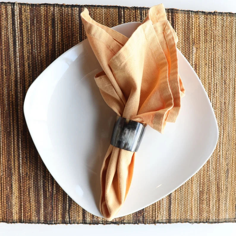 Horn Napkin Rings - Set of Four