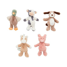 Load image into Gallery viewer, Farm Animal Plush Rattle - 5 Different Animals
