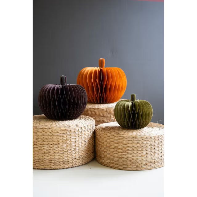 Paper Accordion Pumpkins - Set of 3
